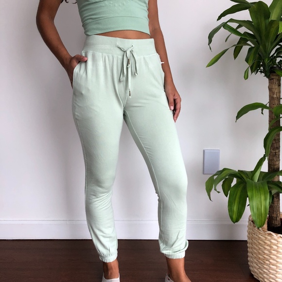 Young Fabulous & Broke Pants - NWT Young Fabulous & Broke YFB Mint Jogger pants